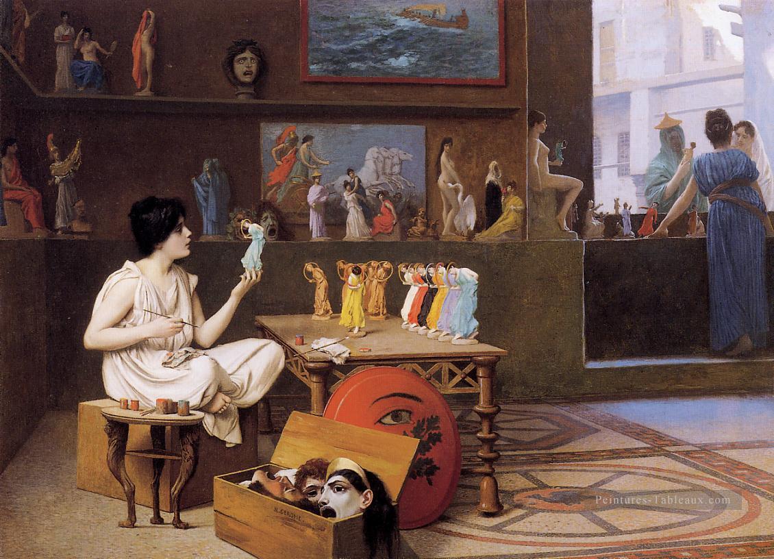 La peinture donne vie à la sculpture Orientation grecque arabe Jean Léon Gérôme Peintures à l'huile